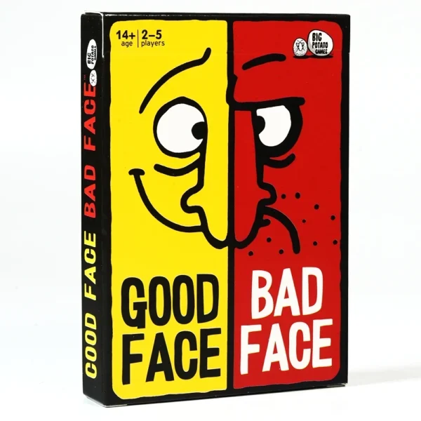 Good Face Bad Face Card Game Travel Game for adults & Family